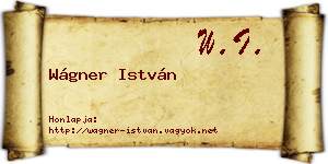 Wágner István névjegykártya