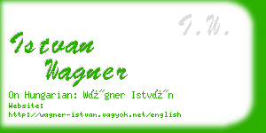 istvan wagner business card